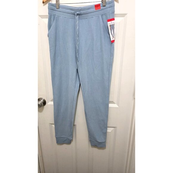 NWT Marc New York Women's Water Blue Jogger Pants M Polyester Cotton Blend Draws - Picture 2 of 6